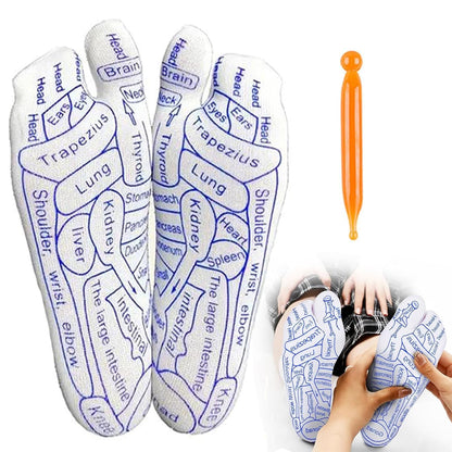 Acupressure Reflexology Socks With Stick