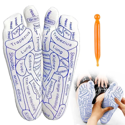 Acupressure Reflexology Socks With Stick