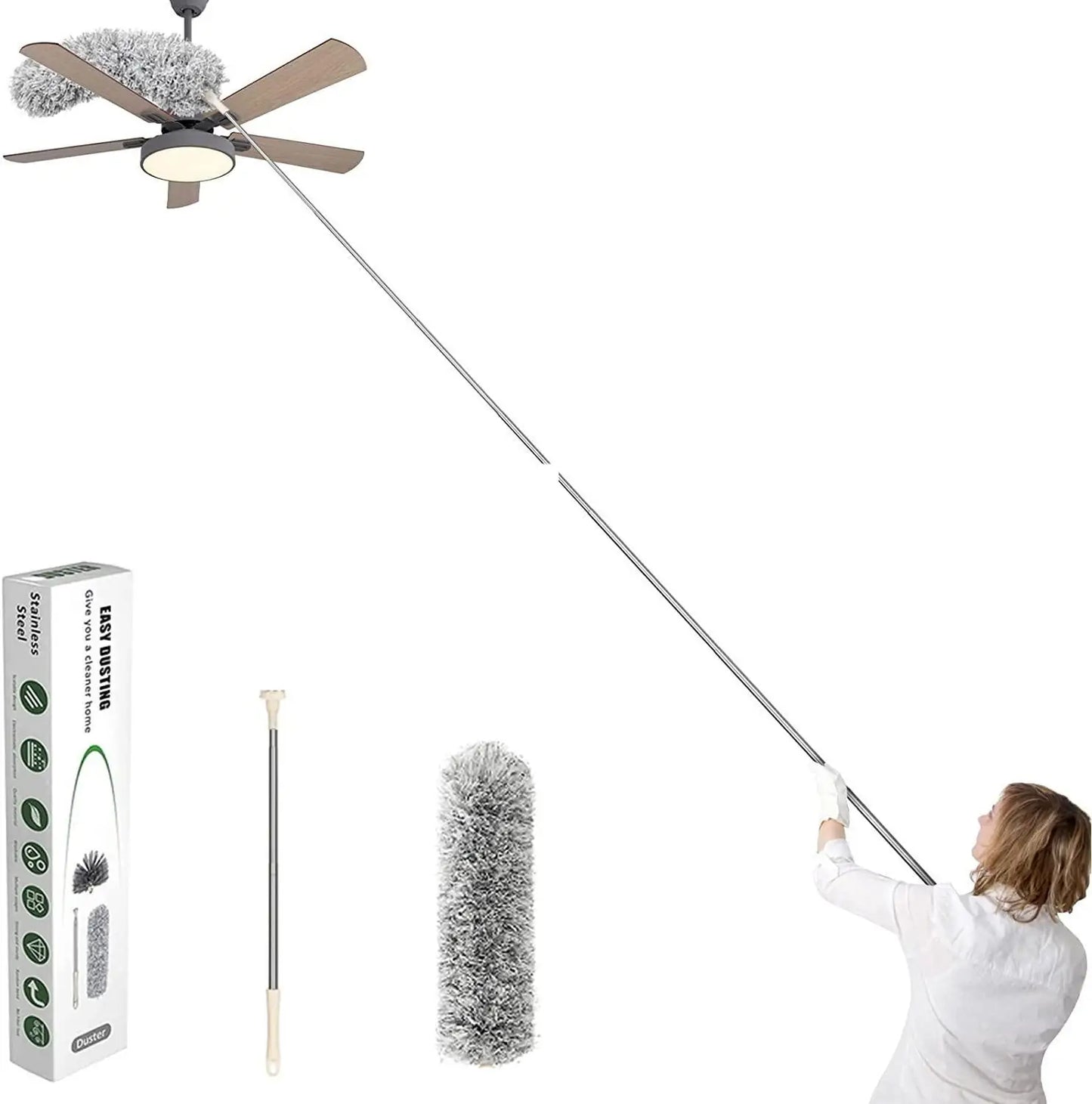 Microfiber Duster for Cleaning With long handle