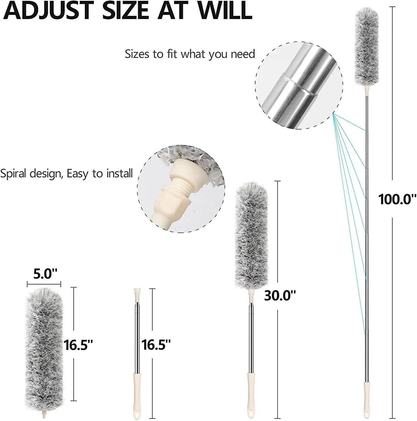 Microfiber Duster for Cleaning With long handle