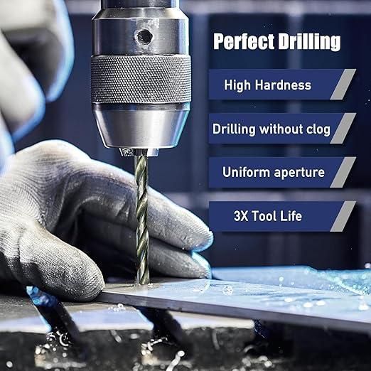 Drill Bits for Wood, Malleable Iron, Aluminium, Plastic