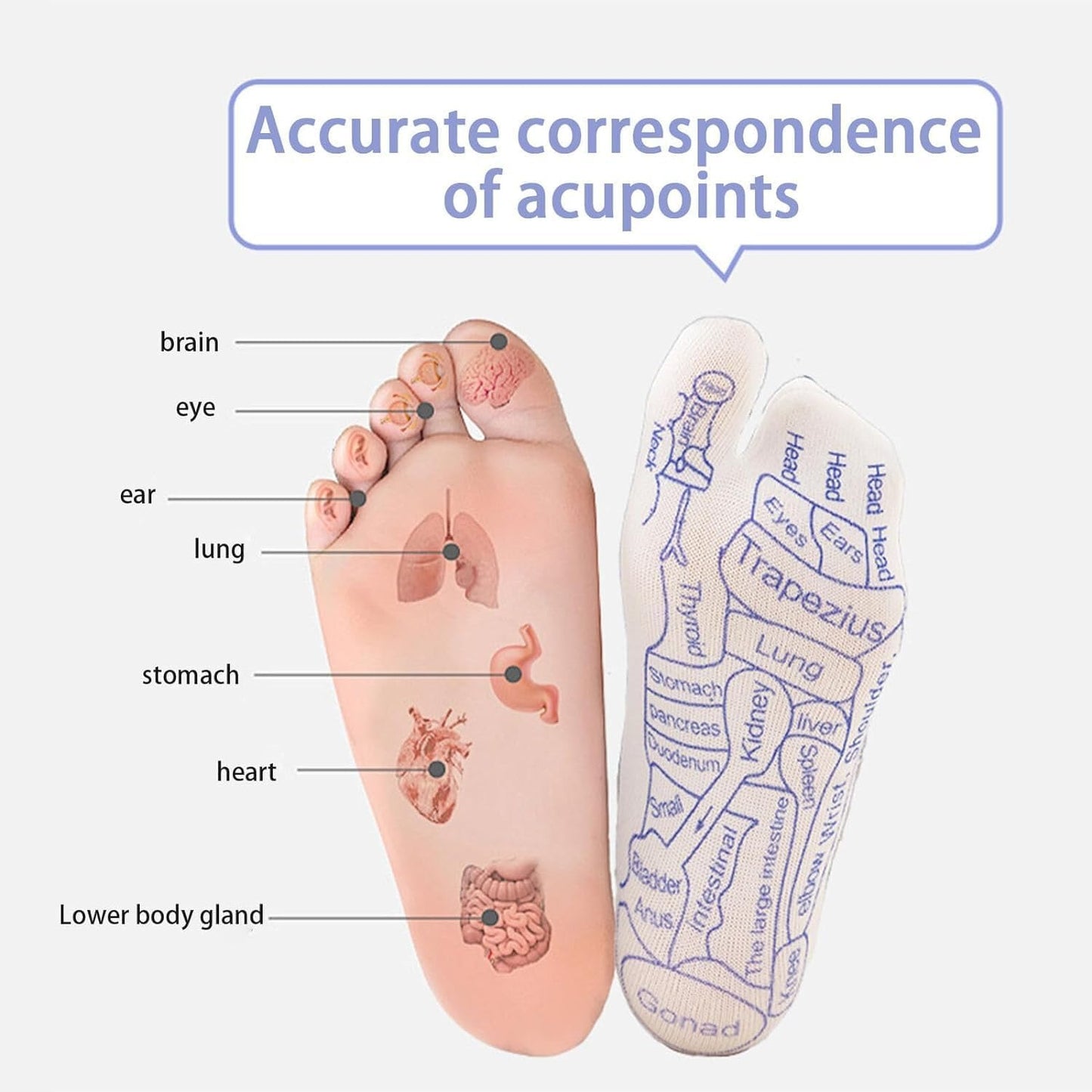 Acupressure Reflexology Socks With Stick